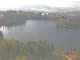 Štrbské Pleso, jazero z mostíkov 1449 m n.m.