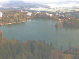 Štrbské Pleso, jazero z mostíkov 1449 m n.m.